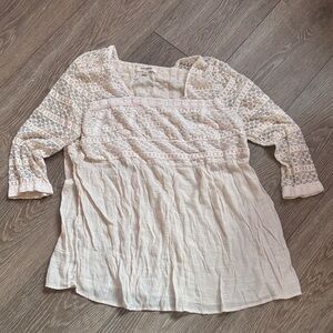 Tantrums Cream Lace Top